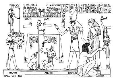 istory colouring book Ancient Egypt illustration
